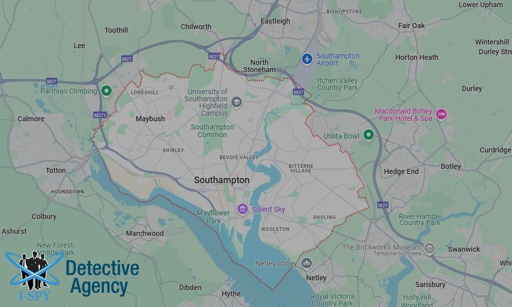 Our Detectives operate across the entire Southampton area