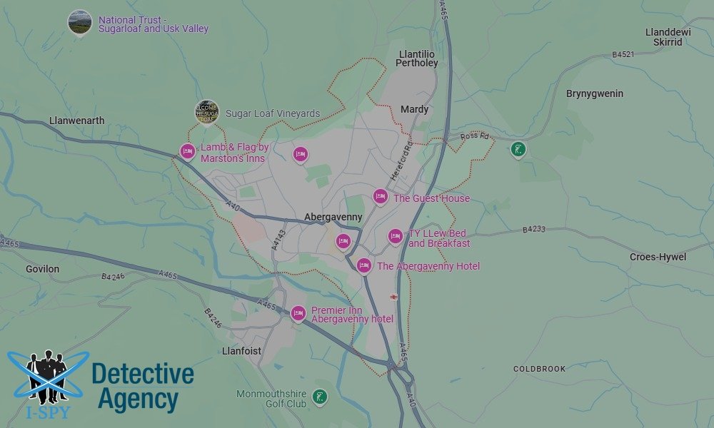 Our Detectives operate across the entire Abergavenny area