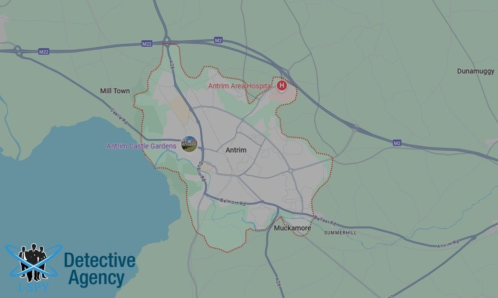 Our Detectives operate across the entire Antrim area
