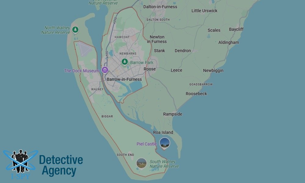 Our Detectives operate across the entire Barrow-in-Furness area