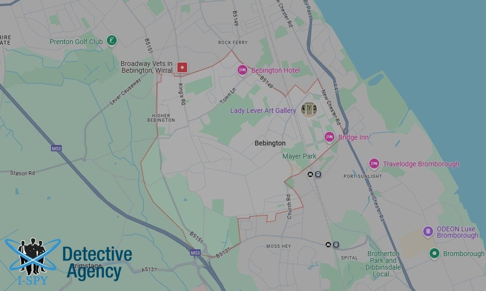 Our Detectives operate across the entire Bebington area