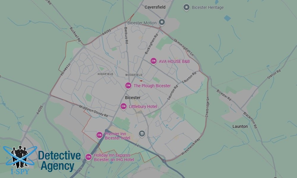 Our Detectives operate across the entire Bicester area