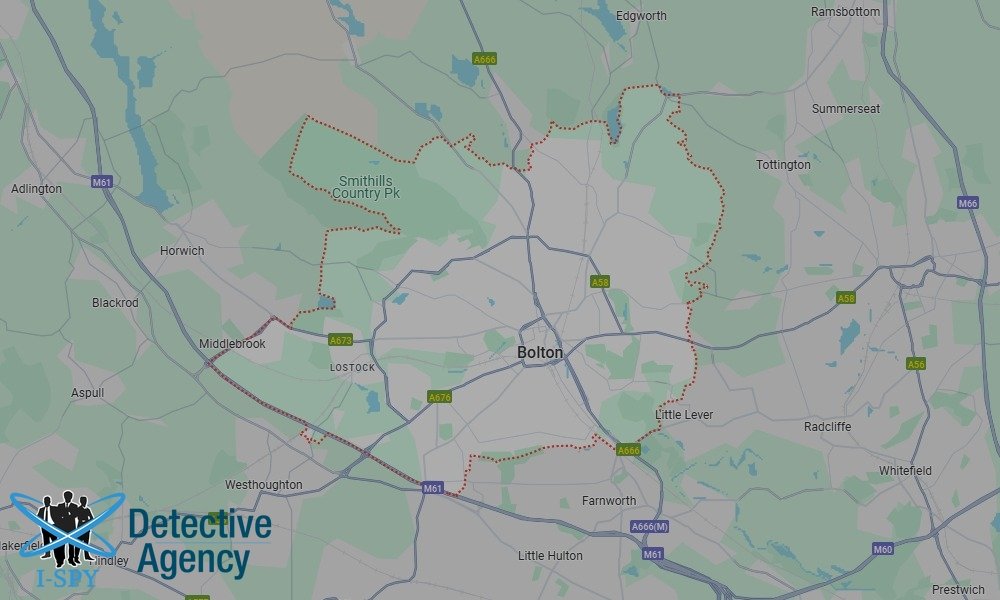 Our Detectives operate across the entire Bolton area