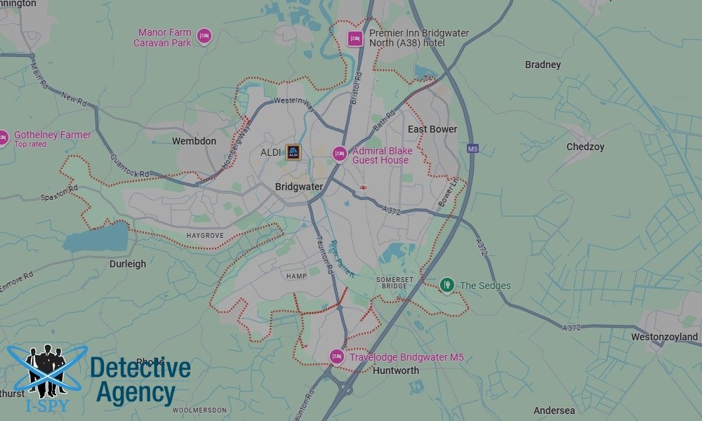 Our Detectives operate across the entire Bridgwater area