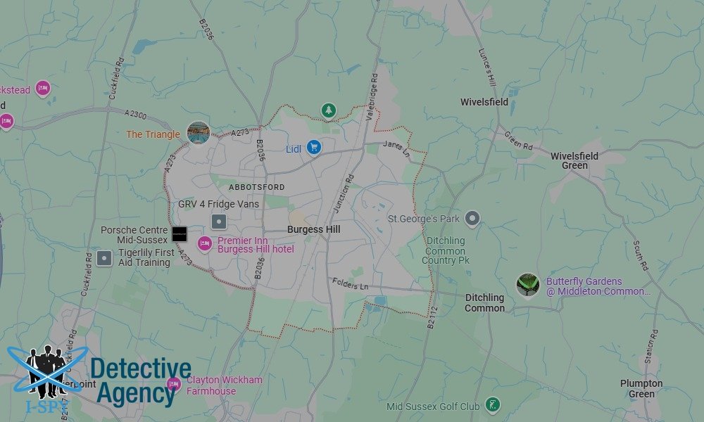 Our Detectives operate across the entire Burgess Hill area