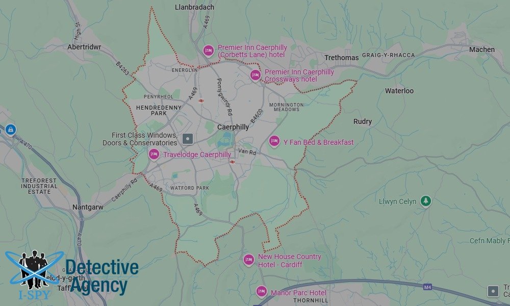 Our Detectives operate across the entire Caerphilly area