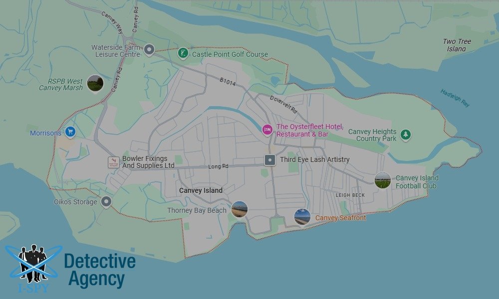 Our Detectives operate across the entire Canvey Island area