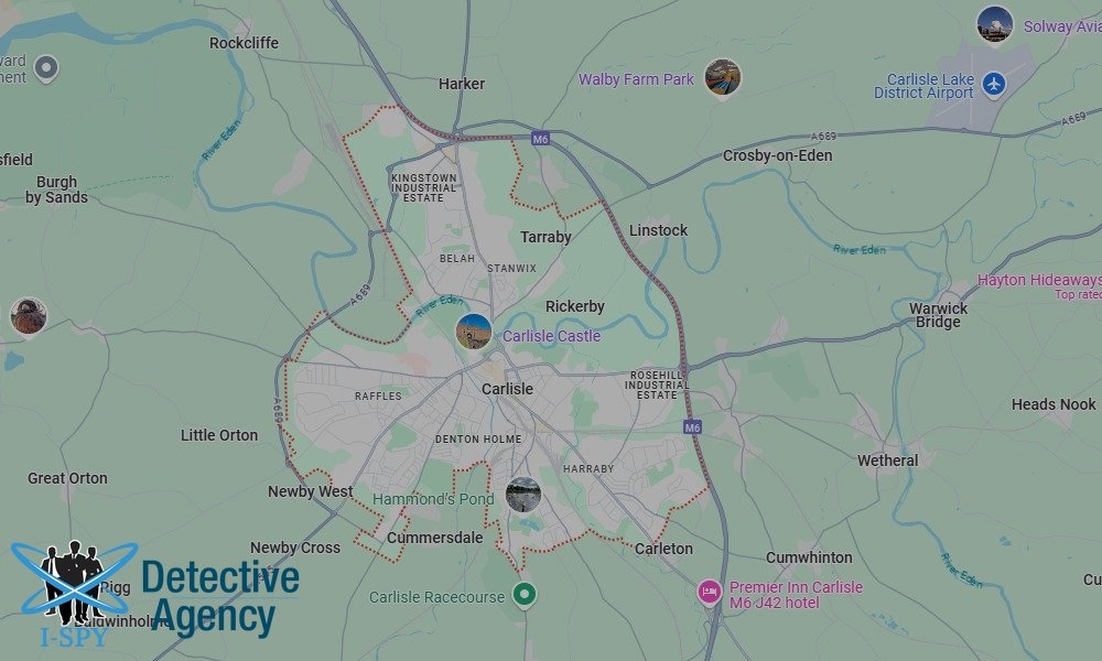 Our Detectives operate across the entire Carlisle area