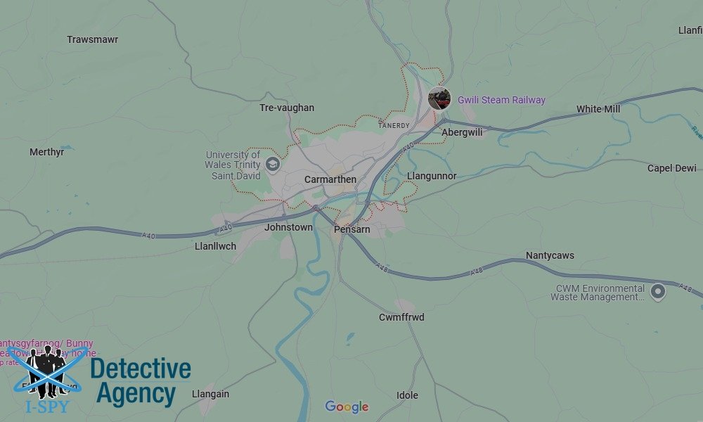 Our Detectives operate across the entire Carmarthen area