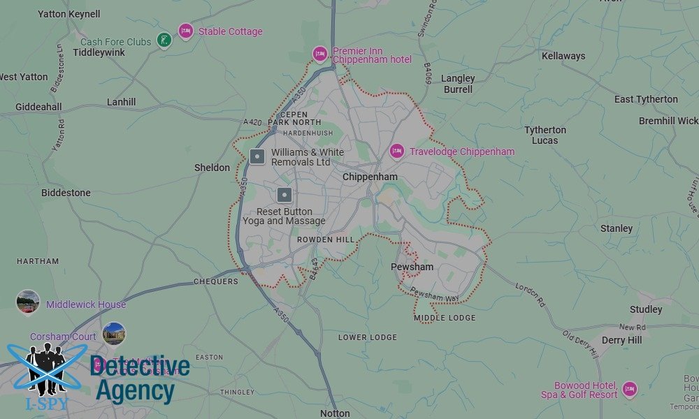 Our Detectives operate across the entire Chippenham area