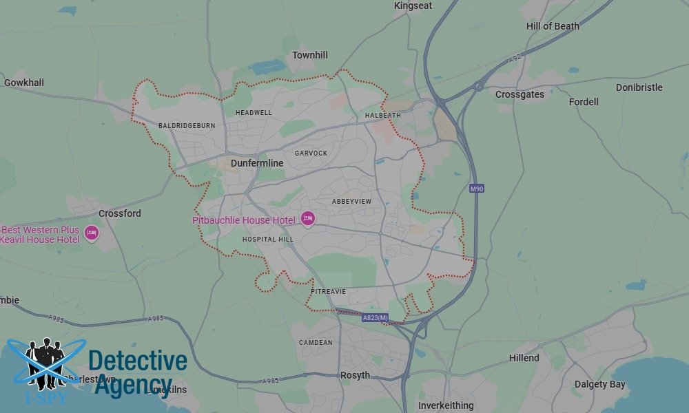 Our Detectives operate across the entire Dunfermline area