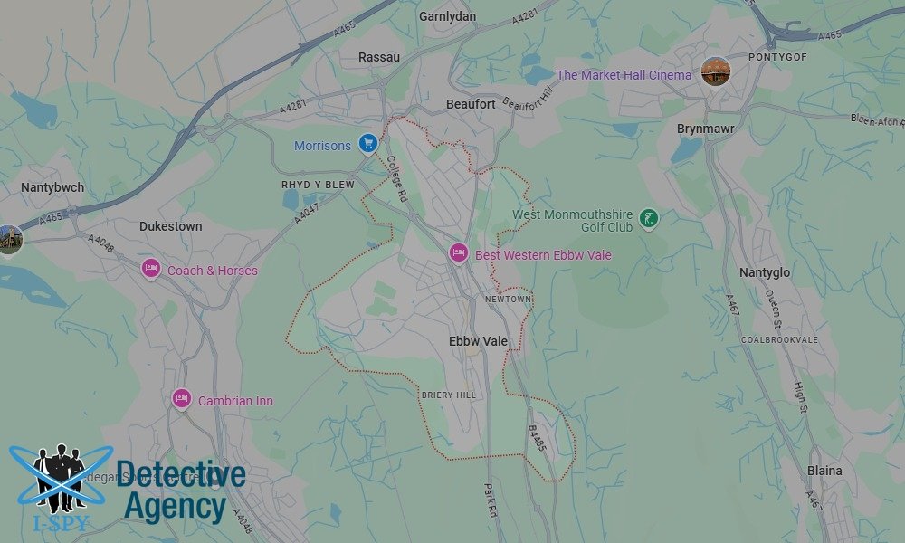 Our Detectives operate across the entire Ebbw Vale area