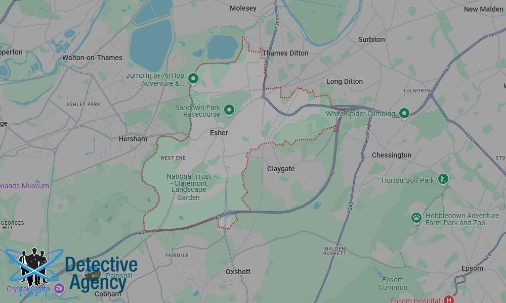 Our Detectives operate across the entire Esher area