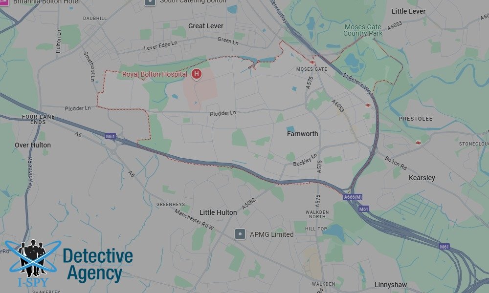 Our Detectives operate across the entire Farnworth area