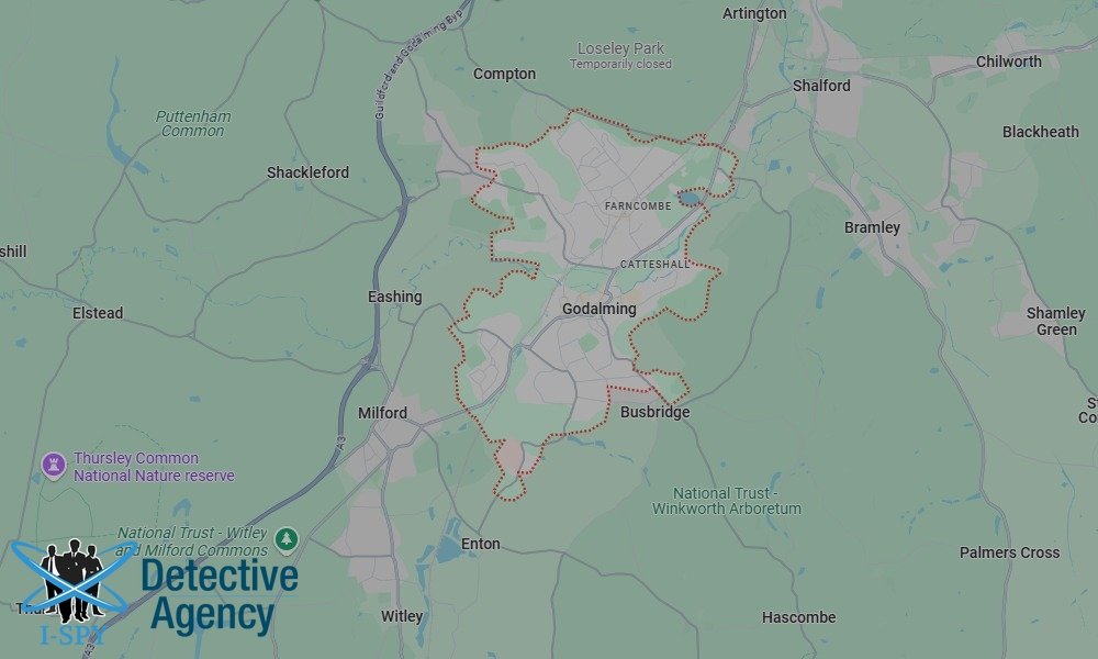 Our Detectives operate across the entire Godalming area