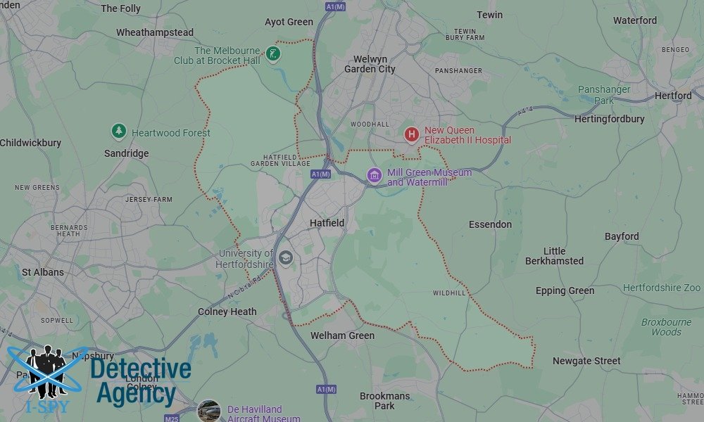 Our Detectives operate across the entire Hatfield area