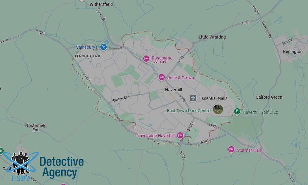 Our Detectives operate across the entire Haverhill area