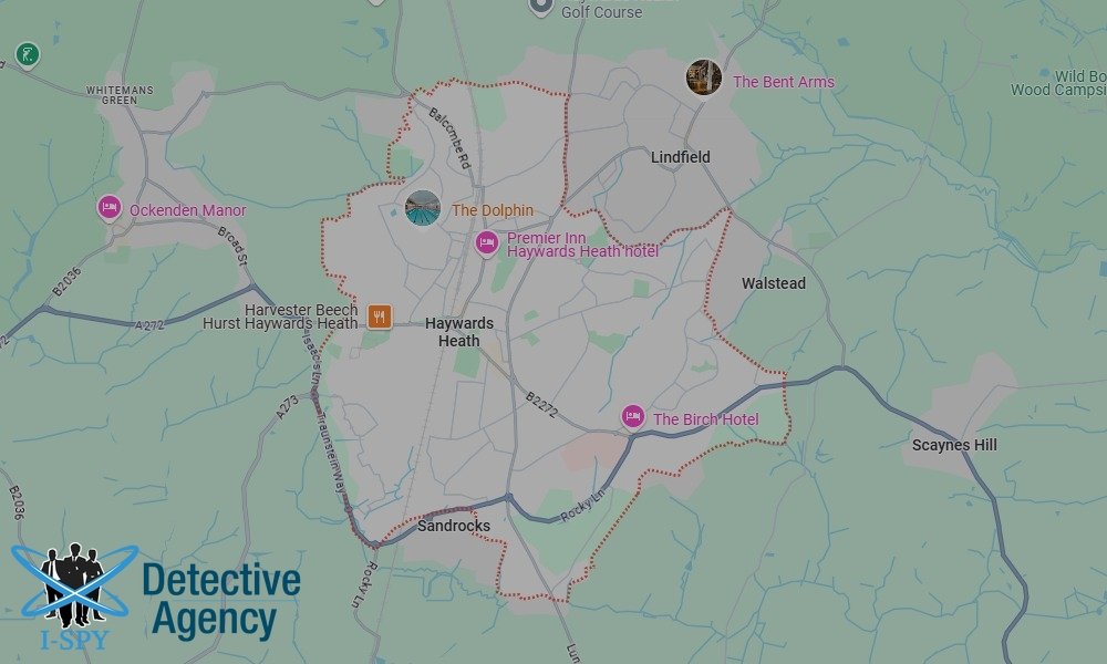 Our Detectives operate across the entire Haywards Heath area