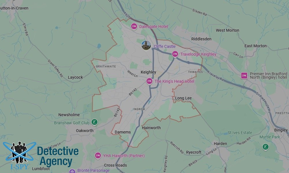 Our Detectives operate across the entire Keighley area