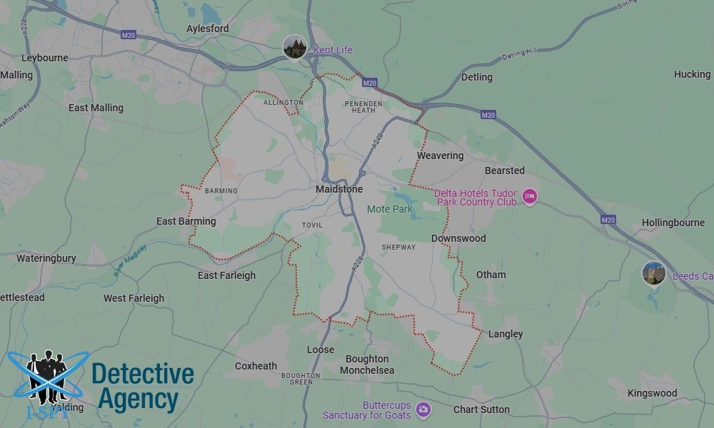 Our Detectives operate across the entire Maidstone area