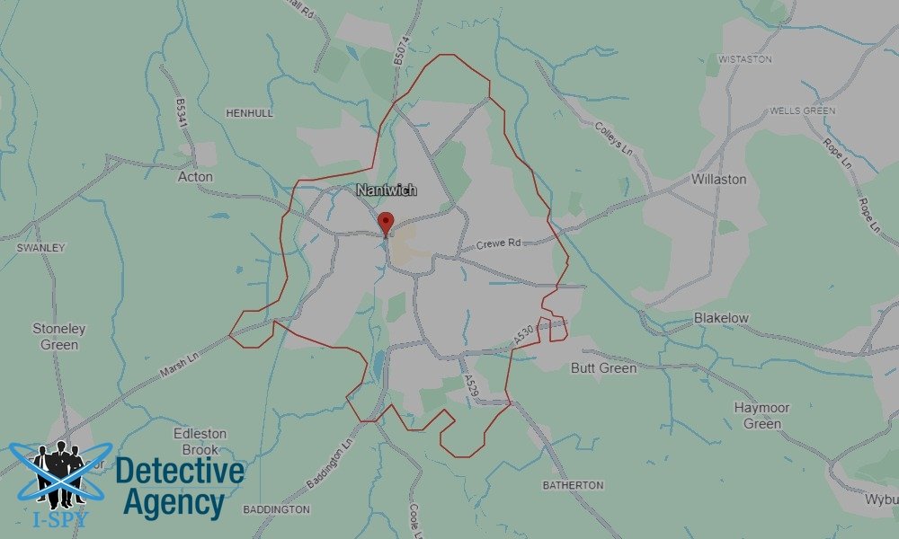 Our Detectives operate across the entire Nantwich area