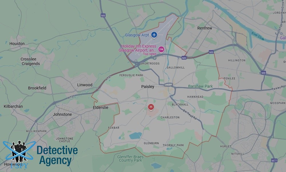 Our Detectives operate across the entire Paisley area