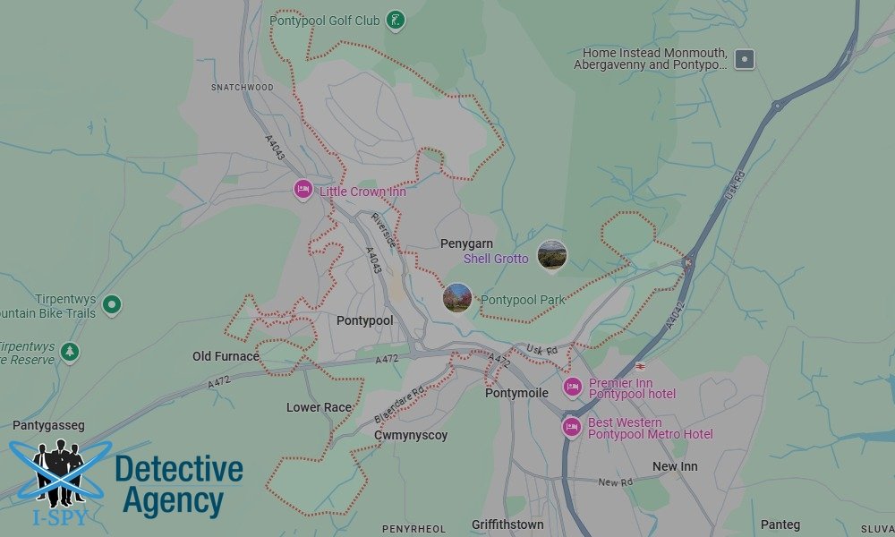 Our Detectives operate across the entire Pontypool area