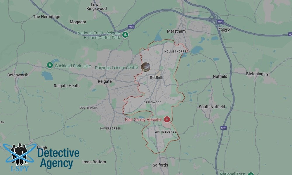 Our Detectives operate across the entire Redhill area