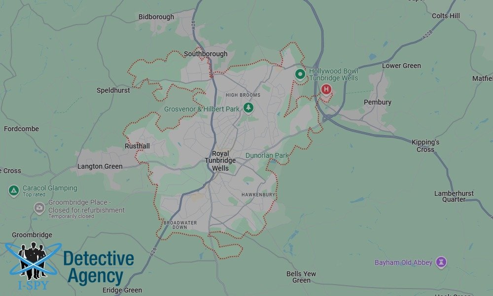Our Detectives operate across the entire Royal Tunbridge Wells area