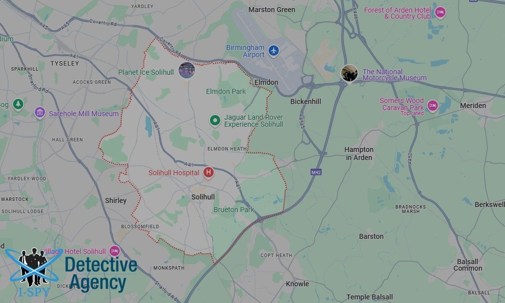 Our Detectives operate across the entire Solihull area