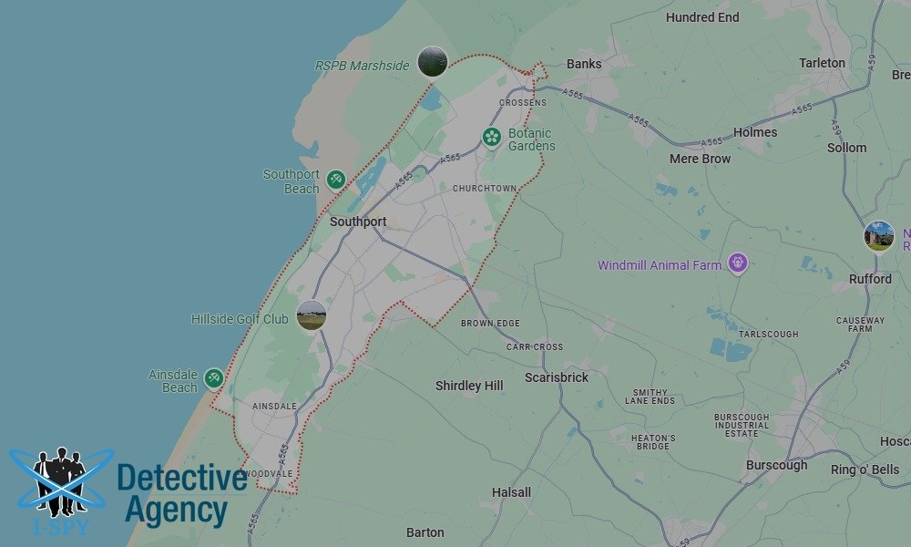 Our Detectives operate across the entire Southport area