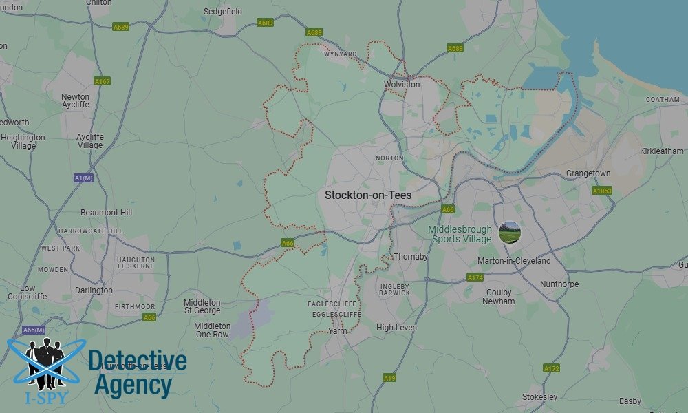 Our Detectives operate across the entire Stockton-on-Tees area