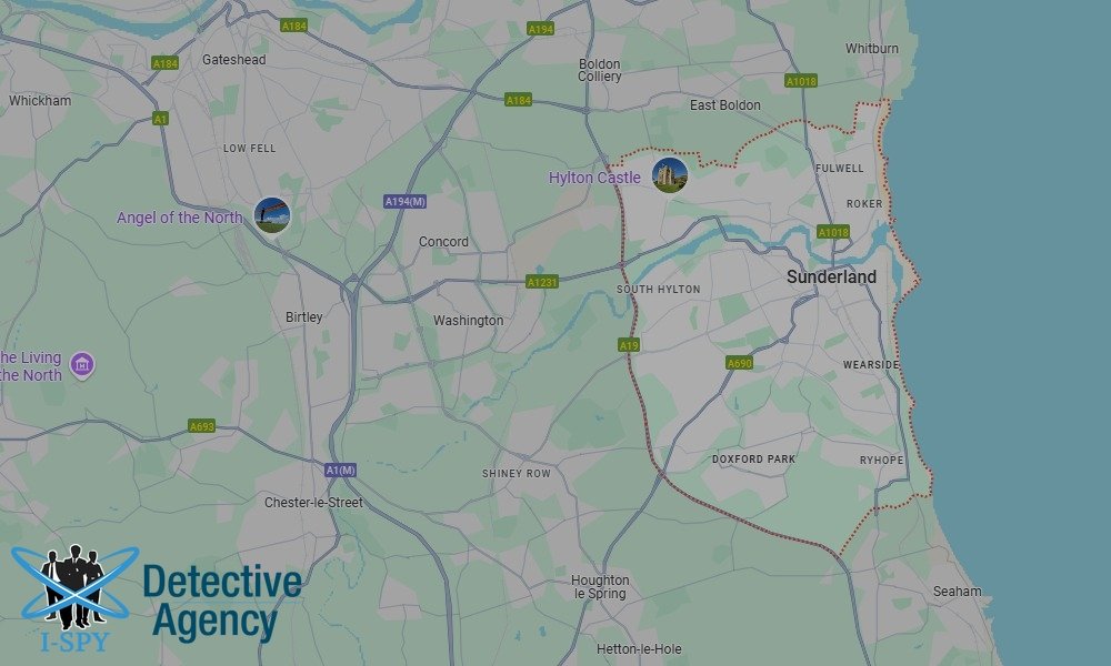 Our Detectives operate across the entire Sunderland area