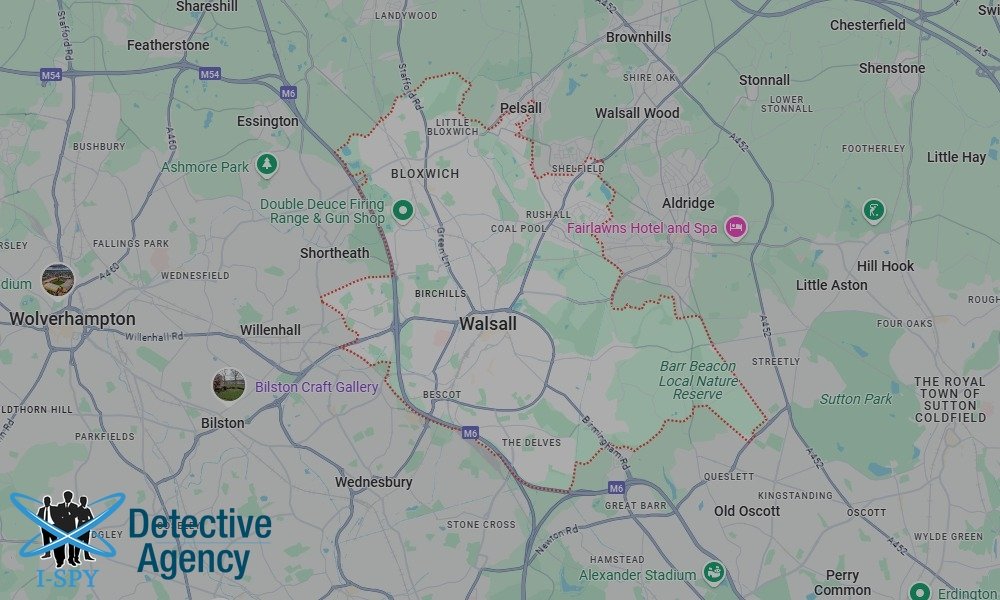 Our Detectives operate across the entire Walsall area