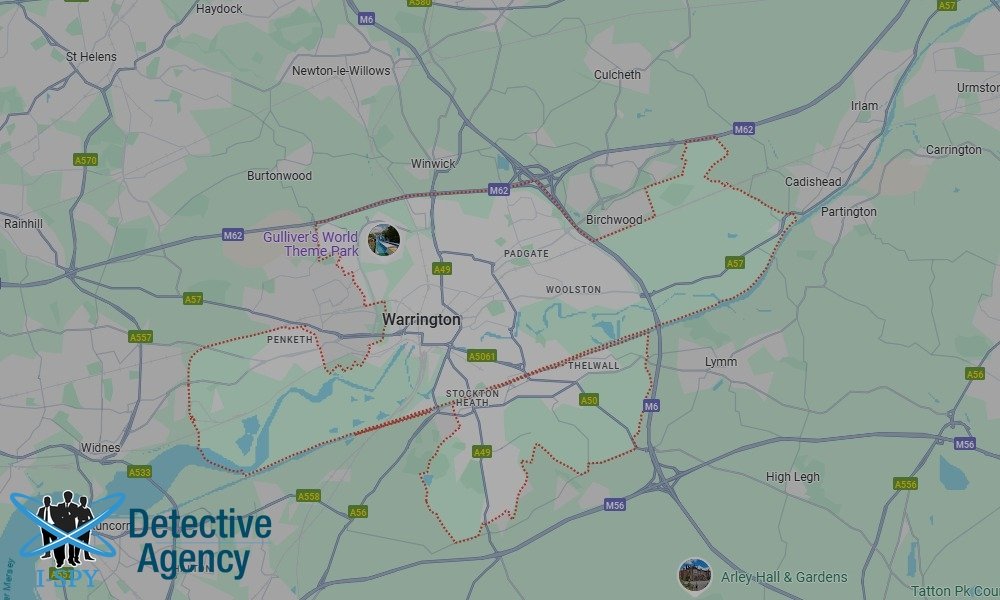 Our Detectives operate across the entire Warrington area