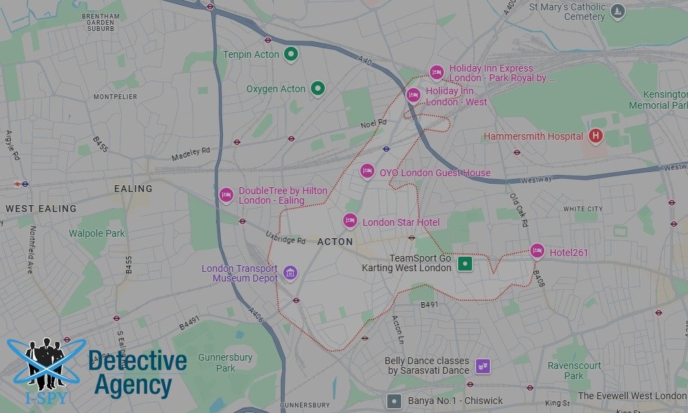 Our Detectives operate across the entire Acton area