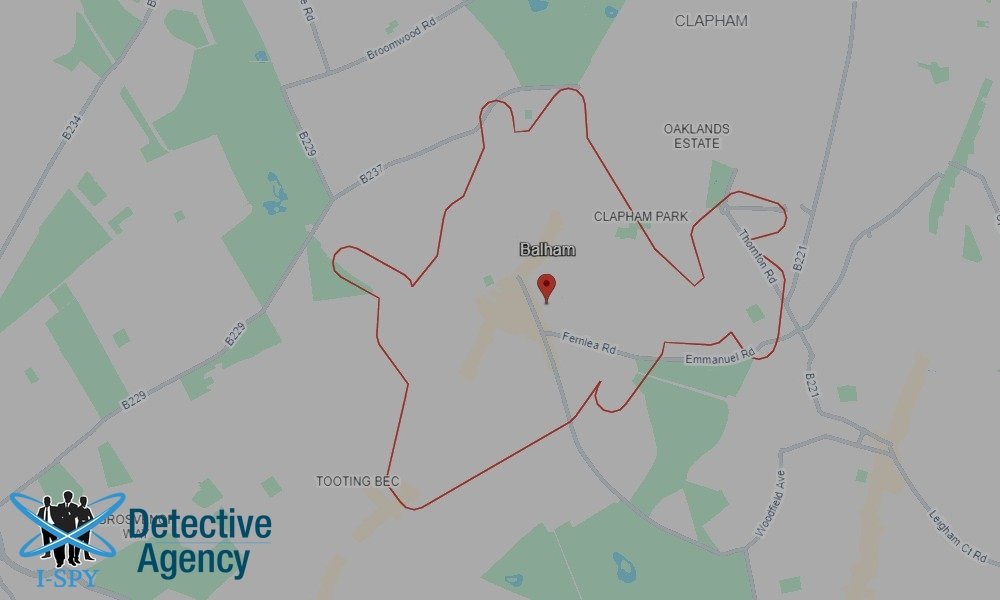 Our Detectives operate across the entire Balham area