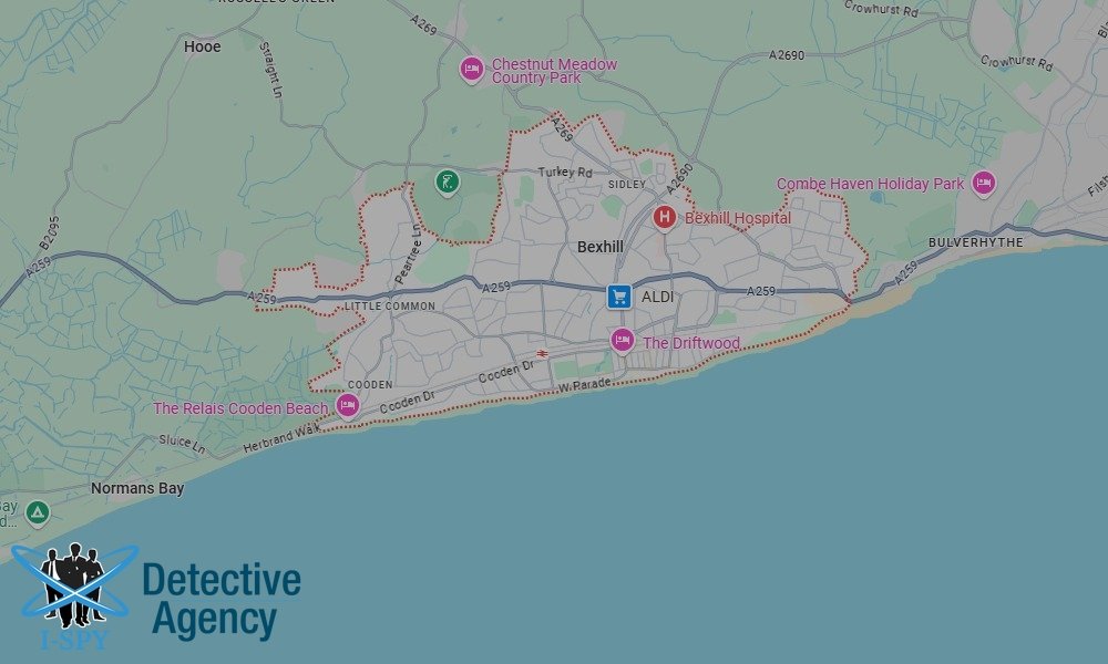 Our Detectives operate across the entire Bexhill area