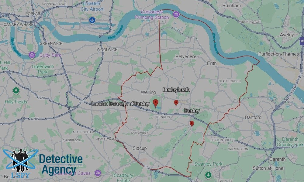 Our Detectives operate across the entire Bexley New Town area