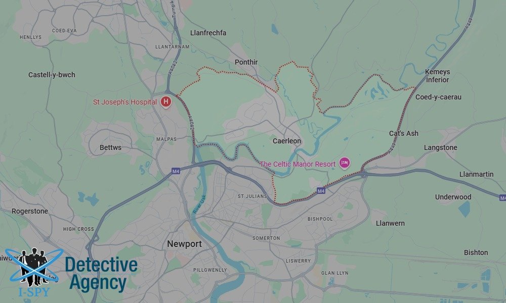 Our Detectives operate across the entire Caerleon area