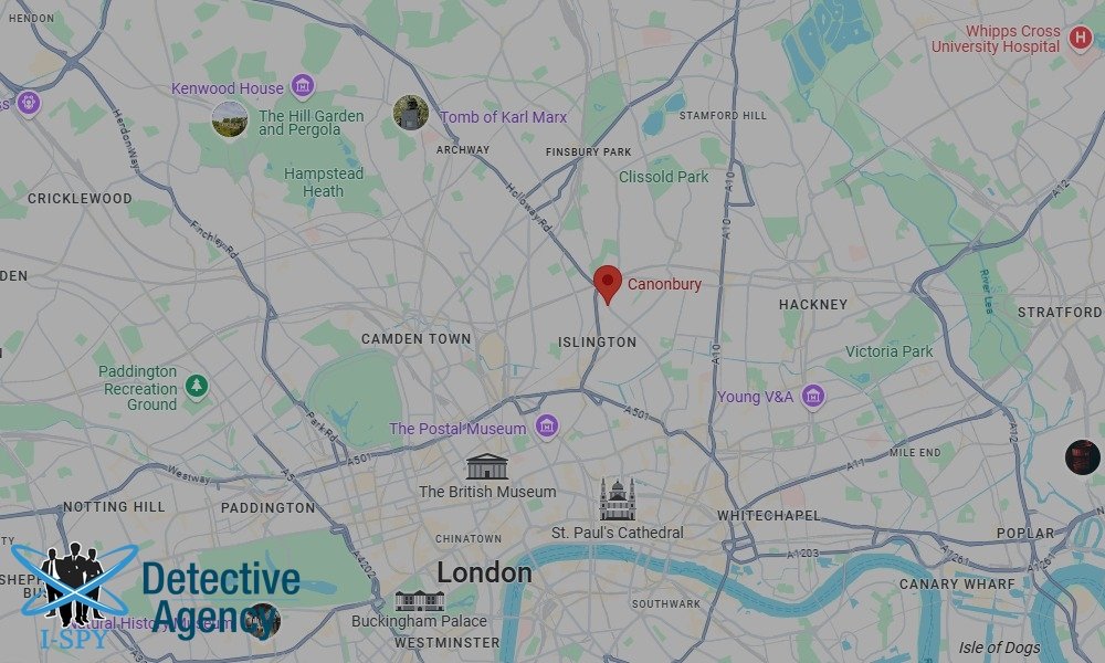 Our Detectives operate across the entire Canonbury area