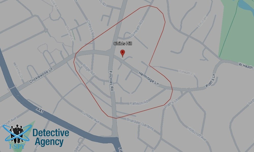 Our Detectives operate across the entire Childs Hill area