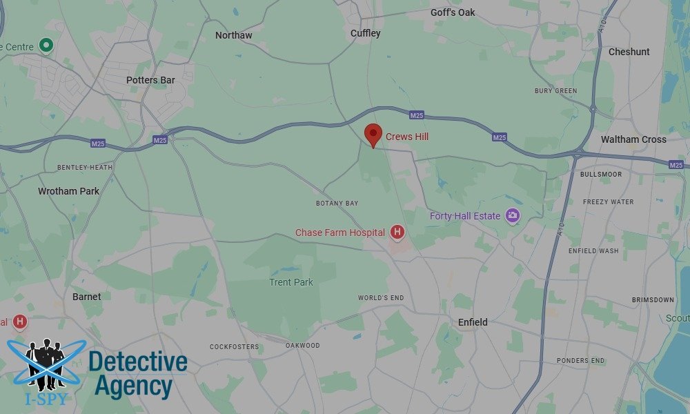 Our Detectives operate across the entire Crews Hill area