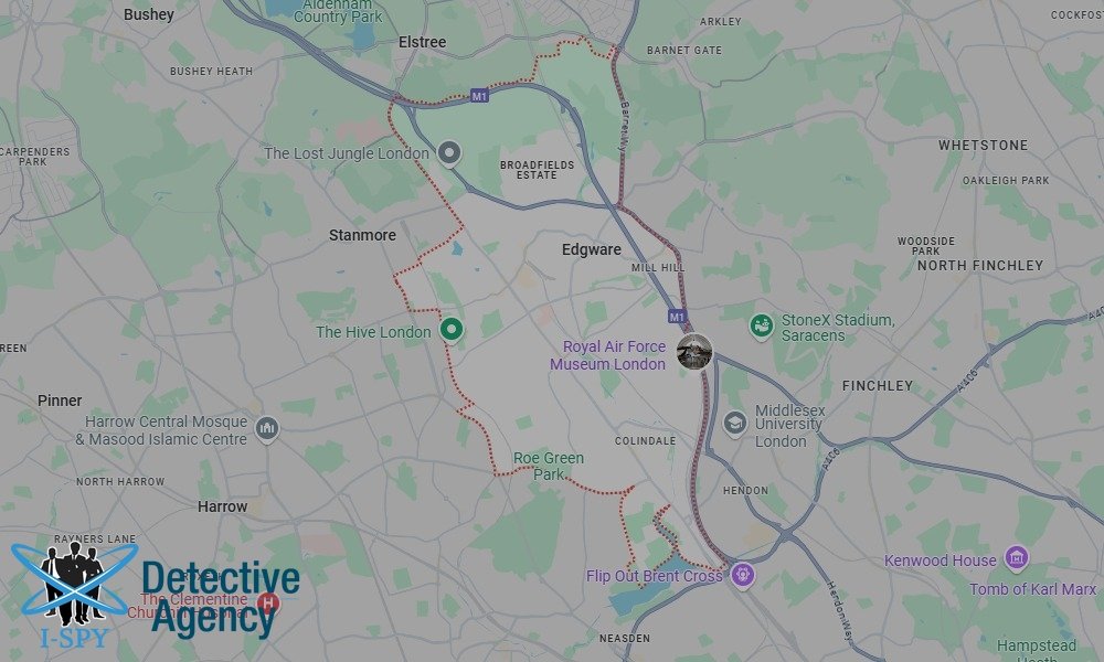 Our Detectives operate across the entire Edgware area