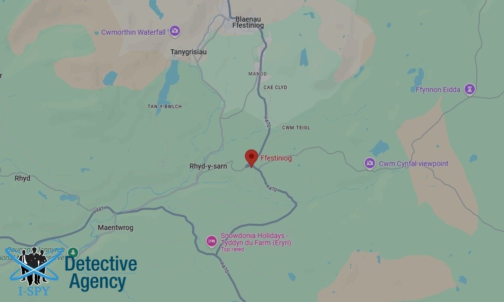 Our Detectives operate across the entire Ffestiniog area
