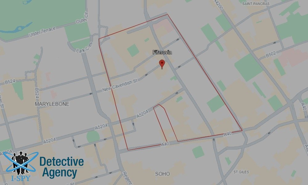 Our Detectives operate across the entire Fitzrovia area