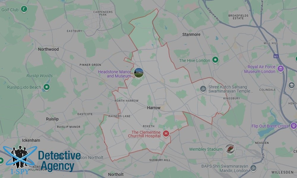 Our Detectives operate across the entire Harrow area