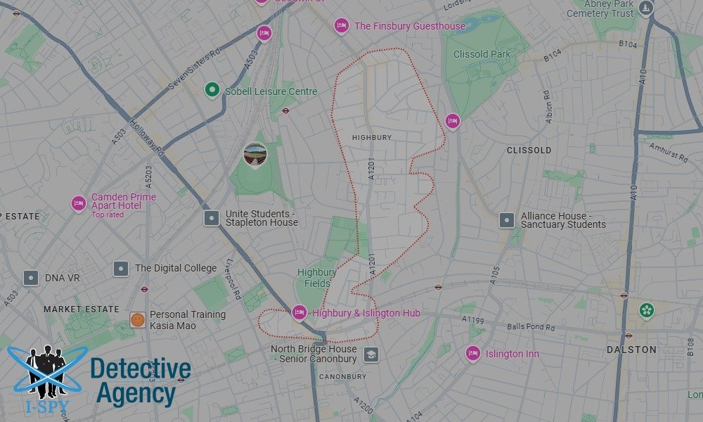 Our Detectives operate across the entire Highbury area