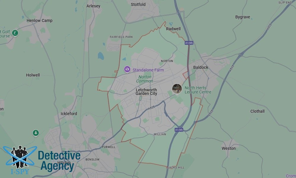 Our Detectives operate across the entire Letchworth area