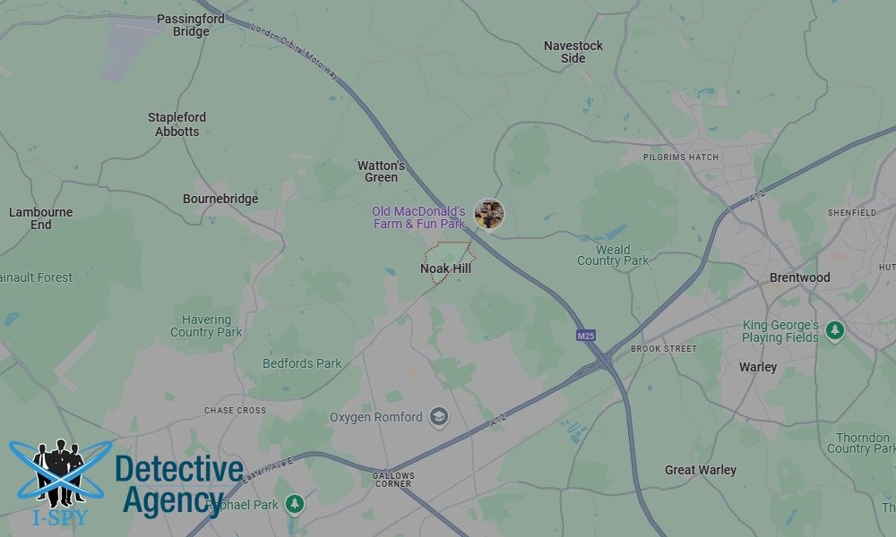 Our Detectives operate across the entire Noak Hill area